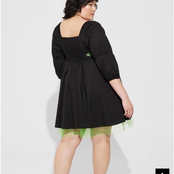 Wizard of Oz-  Wicked Witch Dress. Torrid brand size 0 - Picture 2 of 7